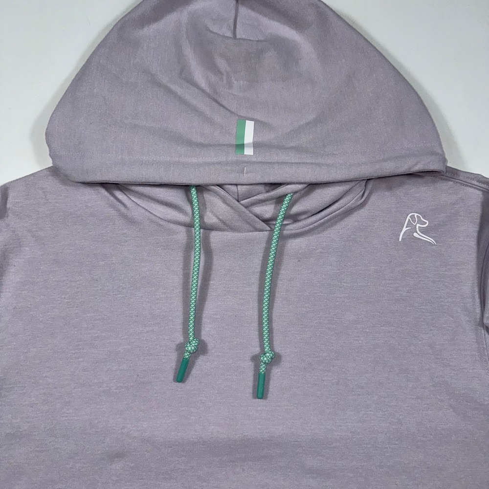 Rhoback Performance Hoodie Mens Medium Logo Lightweight Stretch Lavender